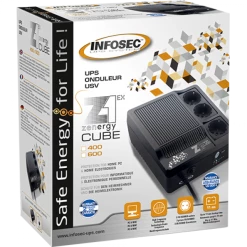 Meilleure vente 😍 Infosec Z1 - Zenergy Cube EX 400VA Haute Frequence SCHUKO 👍