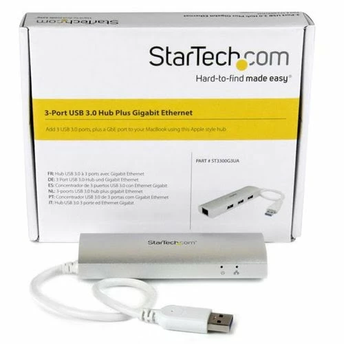 Meilleure vente 😀 StarTech 3 Port Portable USB 3.0 Hub Plus GbE ✔️ 6 Meilleure vente 😀 StarTech 3 Port Portable USB 3.0 Hub Plus GbE ✔️ – Image 6