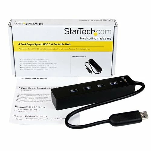 Remise 🛒 StarTech 4 Port SuperSpeed Portable USB 3.0 Hub 🥰 4 Remise 🛒 StarTech 4 Port SuperSpeed Portable USB 3.0 Hub 🥰 – Image 4
