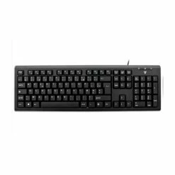 Grosses soldes 😍 V7 Clavier Filaire USB Avec Adaptateur PS2 – FR Noir 👍