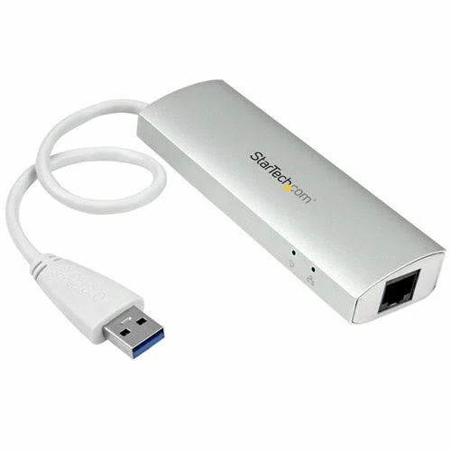 Meilleure vente 😀 StarTech 3 Port Portable USB 3.0 Hub Plus GbE ✔️ 2 Meilleure vente 😀 StarTech 3 Port Portable USB 3.0 Hub Plus GbE ✔️ – Image 2