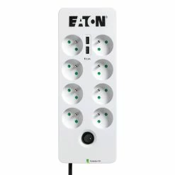 Offres 👍 EATON MGE Protection Box PB8TUF - Paraf. 8 P.FR/1 Tél./2 USB ✔️