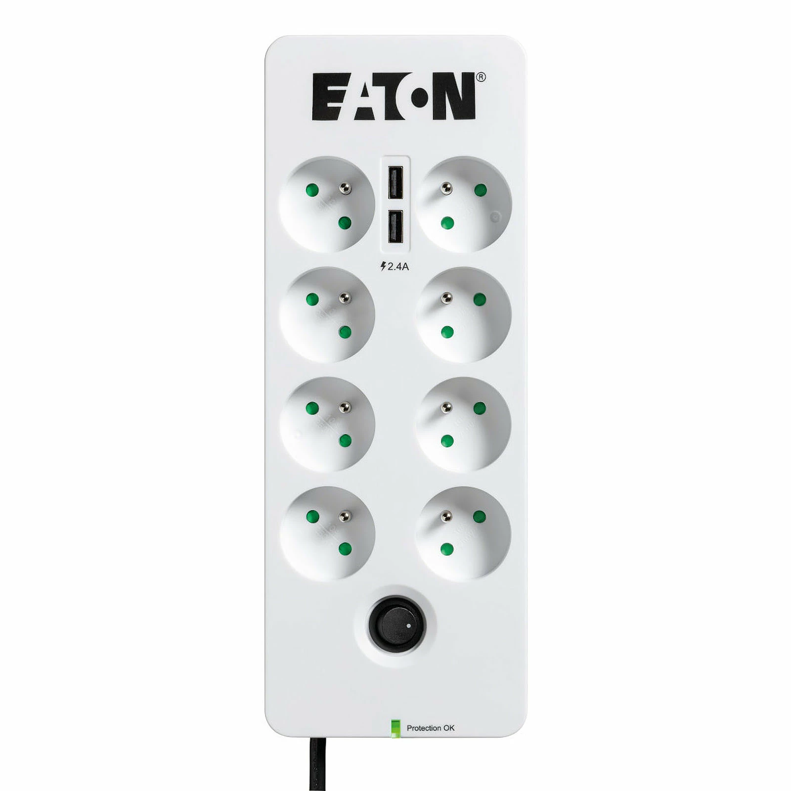 Offres 👍 EATON MGE Protection Box PB8TUF - Paraf. 8 P.FR/1 Tél./2 USB ✔️ 1 Offres 👍 EATON MGE Protection Box PB8TUF - Paraf. 8 P.FR/1 Tél./2 USB ✔️